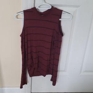 Red Long Sleeve with Black Stripes